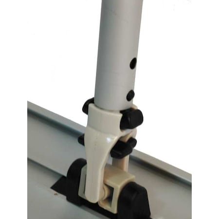 Biofiber 34" to 60" Dust Mop Handle, Gray, Aluminum TH-BF60