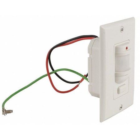 Square D Occupancy Sensor, PIR, 300/1000sq ft, White SLSPWS1277MW