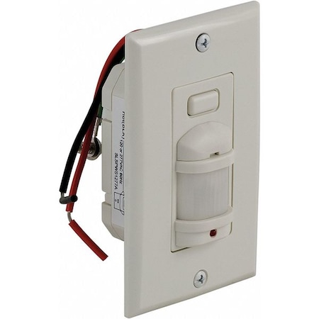 Square D Occupancy Sensor, PIR, 300/1000sq ft, White SLSPWS1277AW