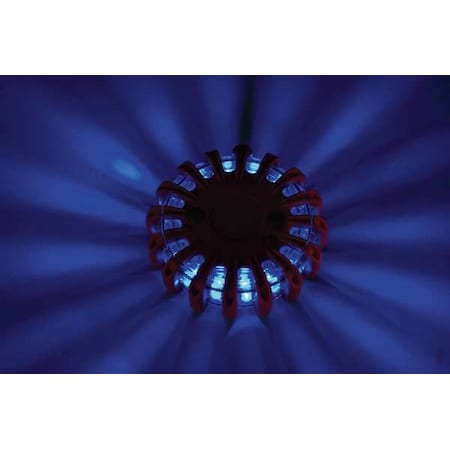 Powerflare LED Road Flare, Blue (LED), Yellow (Shell), 4 in Length, (1) Battery PF210-B-Y