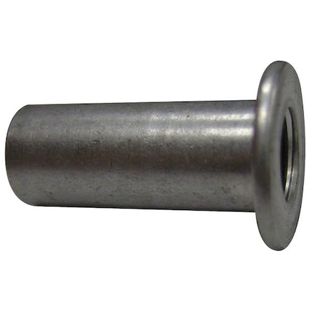 Zoro Select Rivet Nut, #6-32 Thread Size, 0.325 in Flange