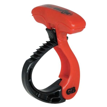 Gardner Bender Cable Wraptor, 2-1/2 in L, 2 in Max Bundle Dia., Black, Red, Stainless Steel, 50 lb Strength CWT2RR25