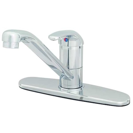 T&S Brass Low Arc Kitchen Faucet, Manual, Single Hole Only Mount, 1 Hole B-2731