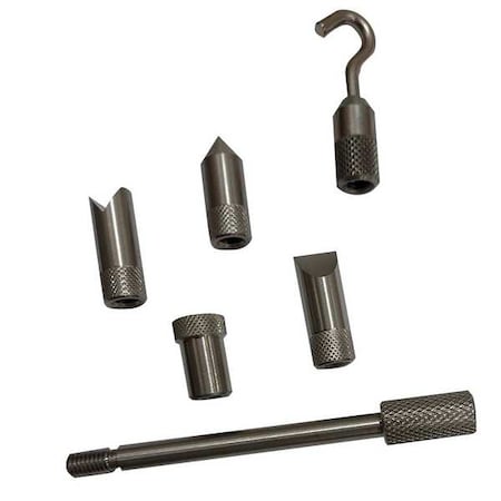 SHIMPO Steel Standard Adapter Set, M6 Thread, PK6 FG-M6ADP