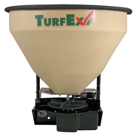 Turfex 240 lbs Cap Calibrated HO Equipment Mounted Spreader For Seed/Fertilizer, Up to 20 ft Spread TS300EG-1