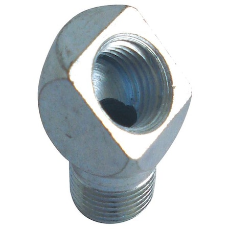 Westward Grease Fitting, 45 Degree, Round, PK5 5NUF8