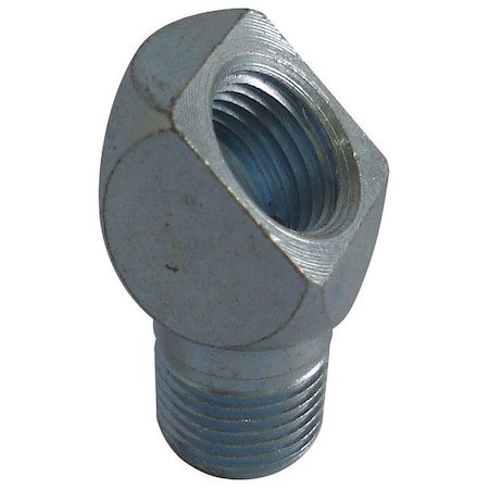 Westward Grease Fitting, 45 Deg, Square, PK5 5NUF7