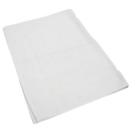 R & R Textile Bath Mat, 20x30 In., White, PK12 X04300