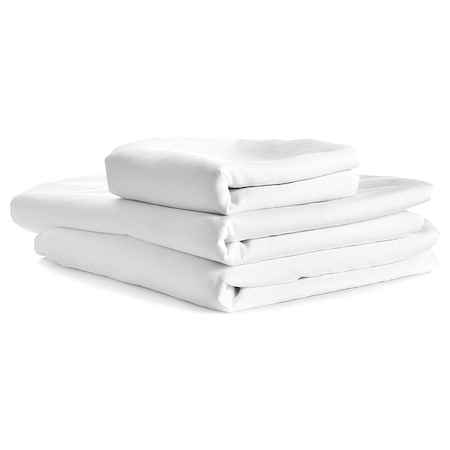 R & R Textile Flat Sheet, Twin, PK12 X31012