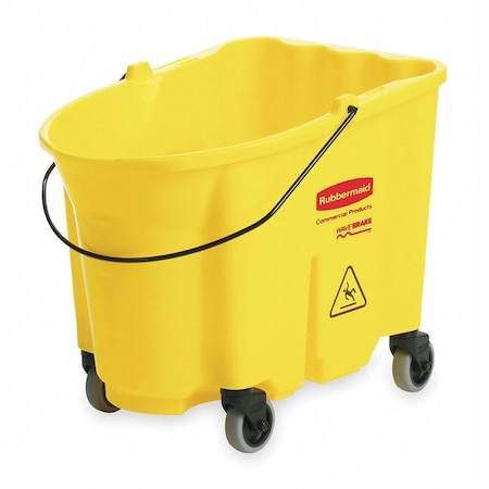 Rubbermaid Commercial Mop Bucket, 8.75 gal., Yellow FG757088YEL