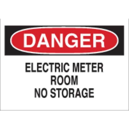 Brady Danger Sign, 7X10", R and BK/WHT, ENG, 25526 25526