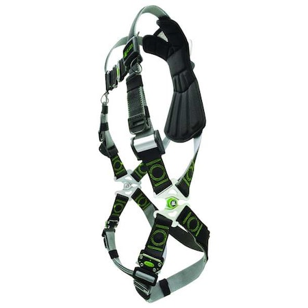Miller Revolution(R) Full Body Harness, L/XL, 400 lb., Quick-Connect Chest/ Quick-Connect Leg Straps RDT-QC/UBK