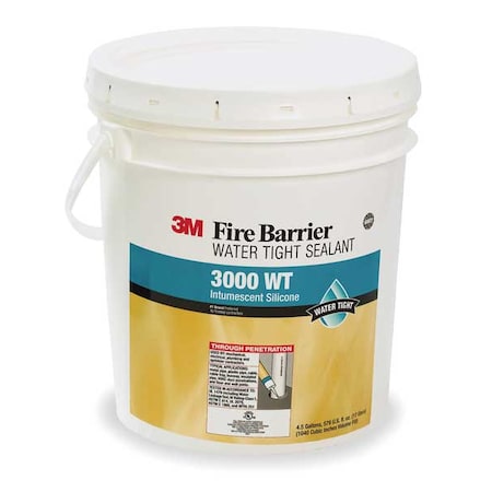 3M Fire Barrier Sealant, Gray, 4.5 gal 3000WT-4.5GAL