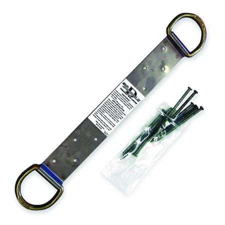 Miller Roof Anchor, 18 in Length, 310 lb Weigth Capacity, Stainless Steel Anchor, Pivot D-Ring RA40/