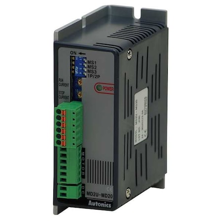 Autonics Stepping Motor Driver, 2-Ph, 24-35VDC, 2.0A MD2U-MD20