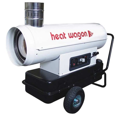 Heat Wagon Portable Oil and Kerosene Torpedo Heater, 91,900 BtuH, #1 Diesel, #2 Diesel, Jet A, JP-8, Kerosene HVF110