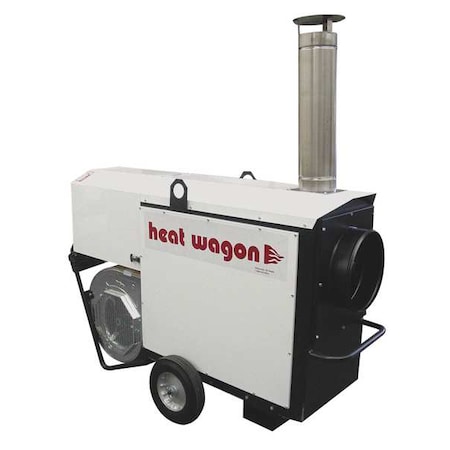 Heat Wagon Portable Gas Ducted Tent and Remediation Heater, Vapor Propane, Natural Gas, Direct Spark, 60 in L VG400