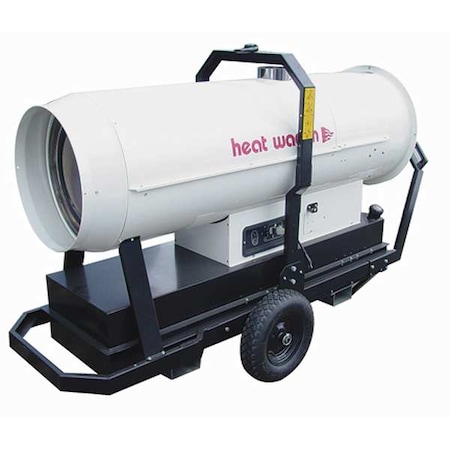Heat Wagon Portable Oil and Kerosene Torpedo Heater, 350,000 / 231,000 BtuH, 3,250 cfm, 17,500 sq ft Heat Area HVF410
