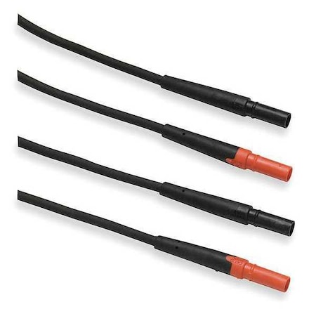 Fluke Heavy Duty Test Lead Set, CAT III 1000V, Standard Diameter Banana Plug, 1.5m, EPDM, Black, Red Fluke-TL27