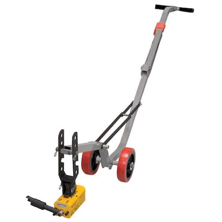 Allegro Industries Aluminum Dolly and HD Magnet Lift Weight 900 lbs. Flat Items, 450 lbs. Round Items 9401-26A