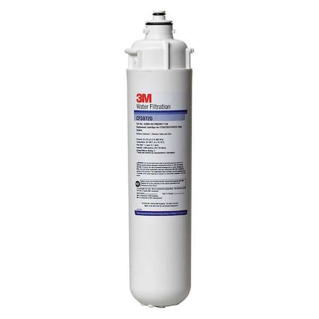 3M Filtration Quick Connect Filter, 1.5 gpm, 5 Micron, 3-3/8" O.D., 14 3/8 in H 5631603