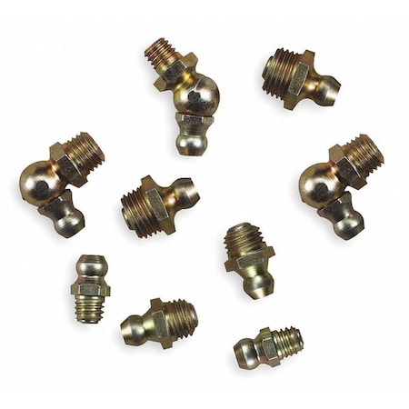 Zoro Select Grease Fitting, 9 pcs. 5PU18