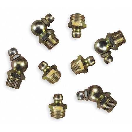 Zoro Select Grease Fitting, 8 pcs. 5PU16