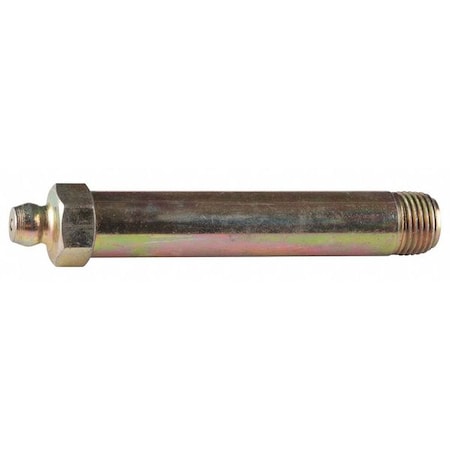 Zoro Select Grease Fitting, Str, 1/8-27 2.63 OA, PK10 1684D
