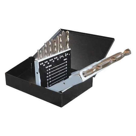 Zoro Select Set, Drill And Tap, 18pcs 5PXJ2