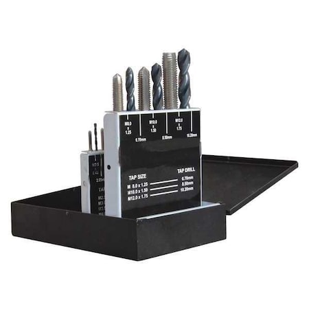 Hand Tap/Drill Bit Set, 18 Pcs 