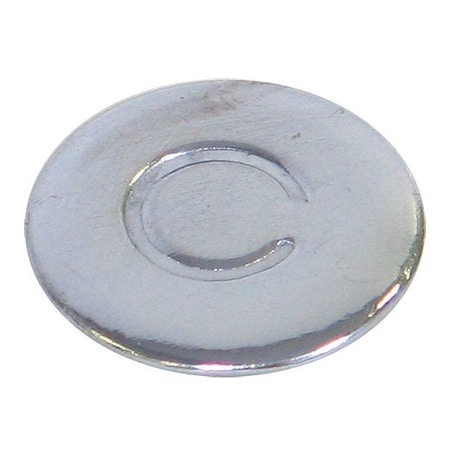 Zoro Select Cold Water Index Button, 13/16", Plastic 92-2004C