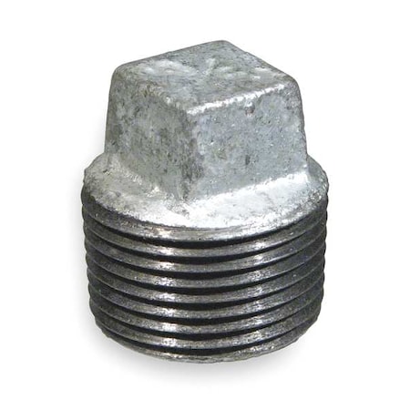 Zoro Select 1/2" MNPT Galvanized Square Head Plug 5P910