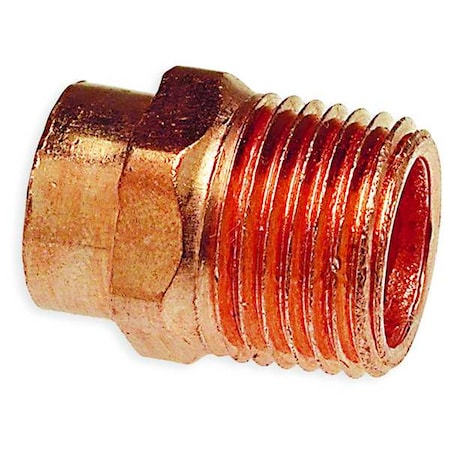 NIBCO 1/2" NOM C x 1/2" MNPT Copper Adapter 604 1/2