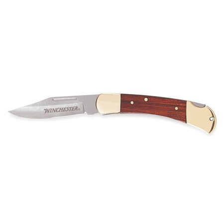 Winchester Folding Knife, 3 1/8 In, Fine Edge 22-41323
