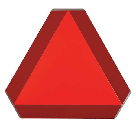 Brady Slow Moving Vehicle Sign, 14 in Height, 16 in Width, Steel, No Text 57894