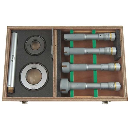 Mitutoyo Bore Gage Set, Holtest, 0.8-2 In 368-918