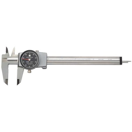 Tesa Brown & Sharpe Dial Caliper, 6 In, 0.001 In Grad, Black 599-579-5