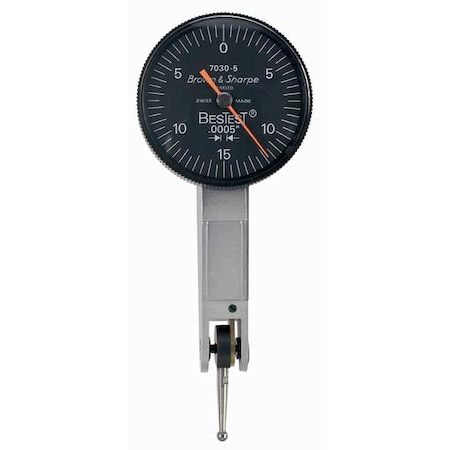 Tesa Brown & Sharpe Dial Test Indicator, Hori, 0 to 0.030 In 599-7031-5