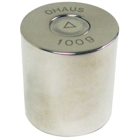 Ohaus Calibration Weight, 100g, Stainless Steel 80850124