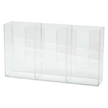 Brady Horizontal Glove Dispenser, Acrylic, Holds (3) Boxes , Clear GD03DL