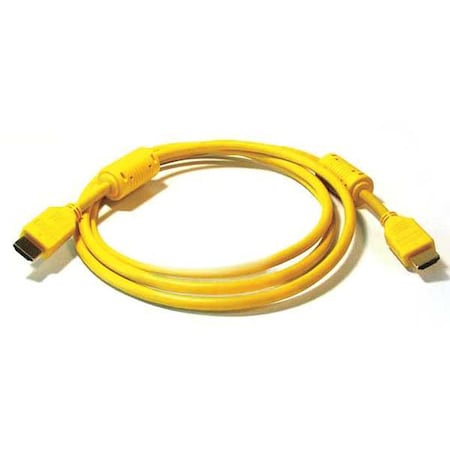 Monoprice HDMI Cable, Std Speed, Yellow, 3ft, 28AWG 3948