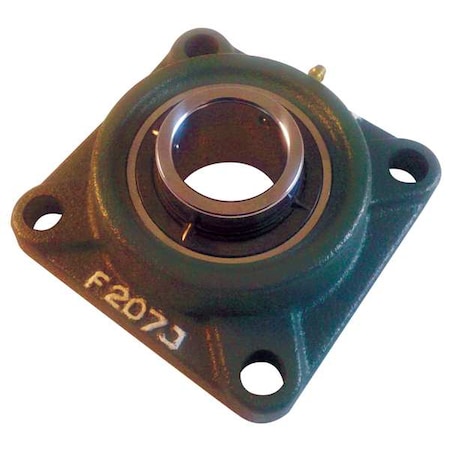 NTN Flange Bearing, 4-Bolt, Ball, 5/8" Bore UCF202-010D1