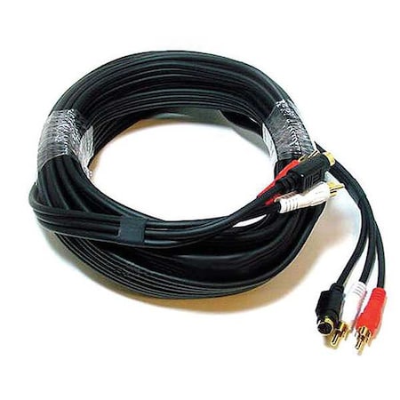 Monoprice RCA/S-Video Cable, Black, 6 ft. 127