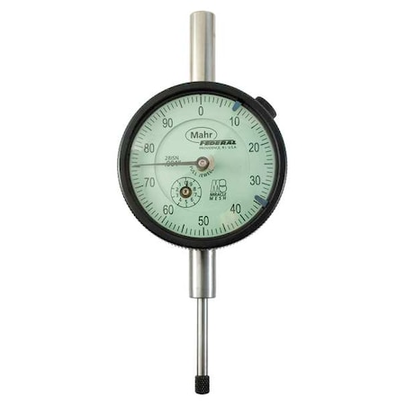 Mahr Dial Indicator, 0 to 1 In, 0-100 2014698