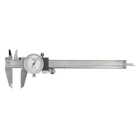 Mahr Dial Caliper, 0-150mm, 0.01mm Grad, White 4107005