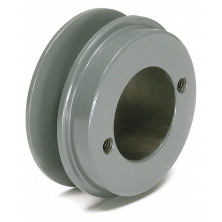 Zoro Select 1/2 in to 1-1/2 in Quick Detachable Bushed Bore 1 Groove V-Belt Pulley 4.25 in OD BK45