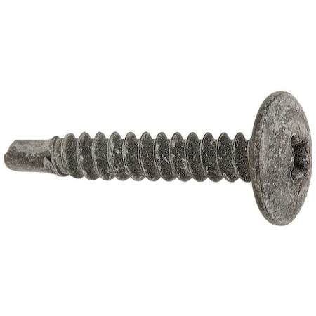 Zoro Select Drywall Screw, #8 x 1 in, Steel, Trim Head Phillips Drive, 100 PK 5RKL3