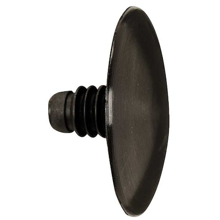 Zoro Select Push-In Rivet, Dome Head, 1/2 in L, Nylon Body, 25 PK 5RKP0