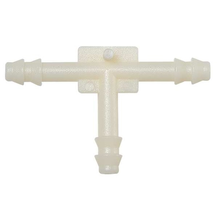 Zoro Select Vacuum Connector, 3/8In, Barbed, Nylon, PK10 5ZDL0
