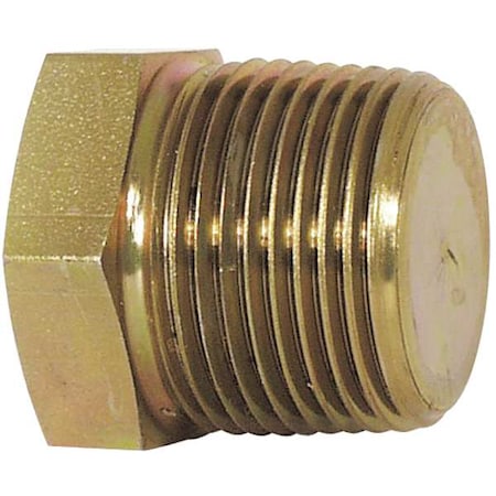 Zoro Select Hex Pipe Plug, Carbon Steel, MNPT, PK10 5RLF0